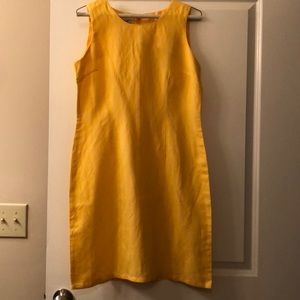 Dress, Canary/Yellow, Sleeveless